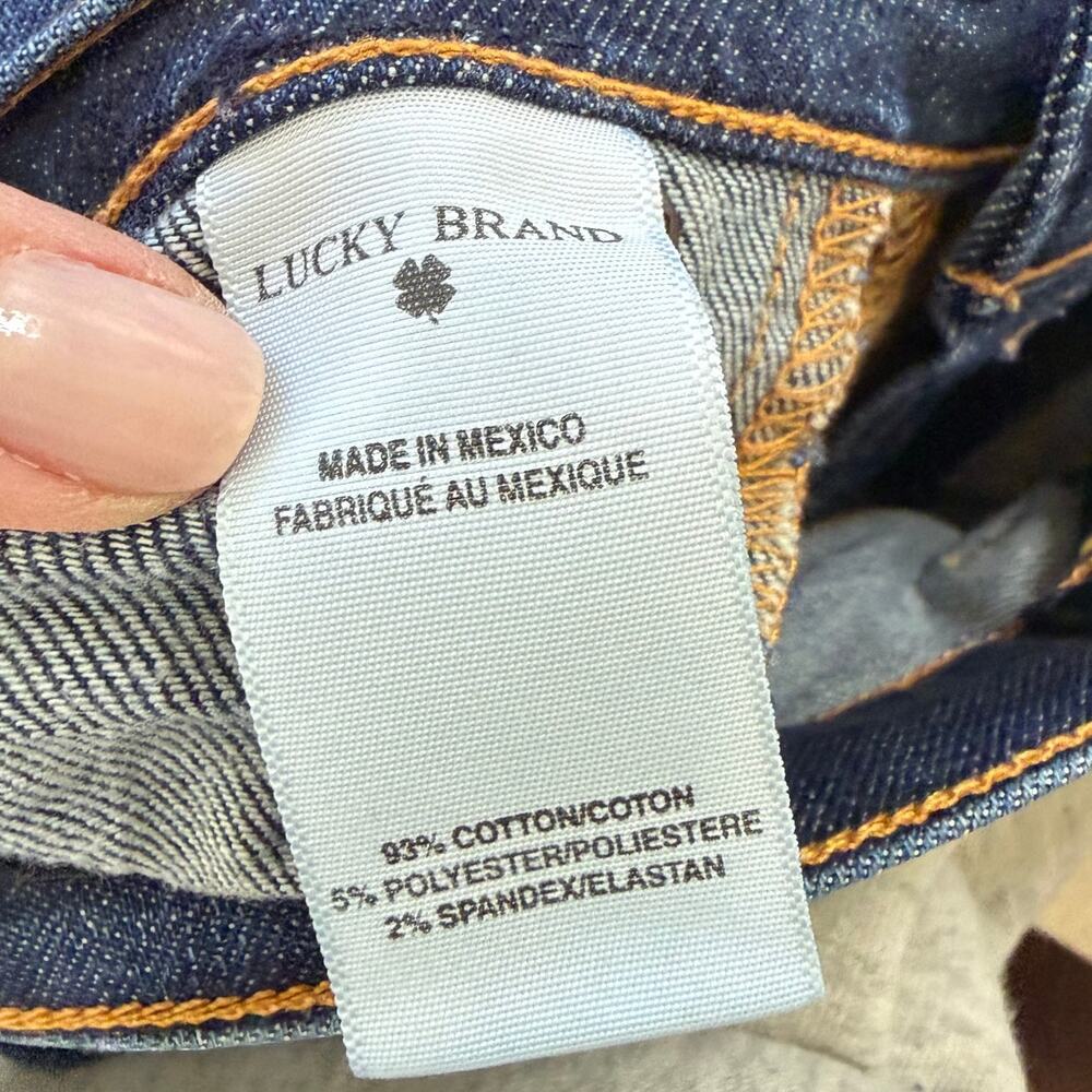 Lucky Brand NWOT Sandstorm Southside Charlie Straight Lower Mid-Rise Denim Jeans - Picture 8 of 8